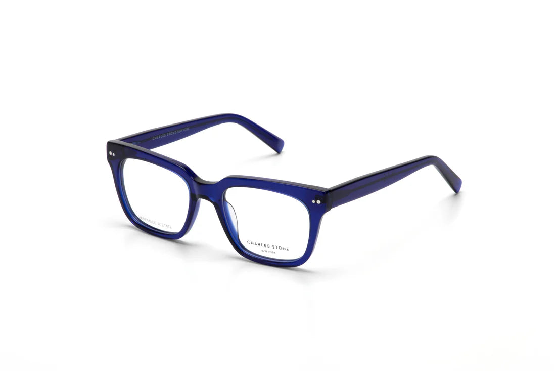 Navy Blue Full Frame Rectangle Eyeglasses CSNY30112