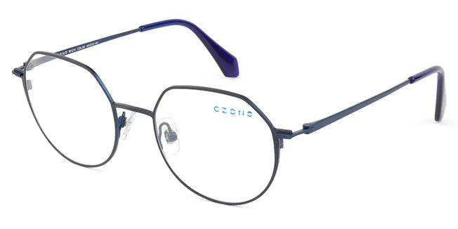 Navy Blue Full Rim Oval Eyeglasses M1214