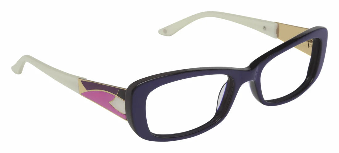 Navy Blue Full Rim Rectangle Eyeglasses LL115