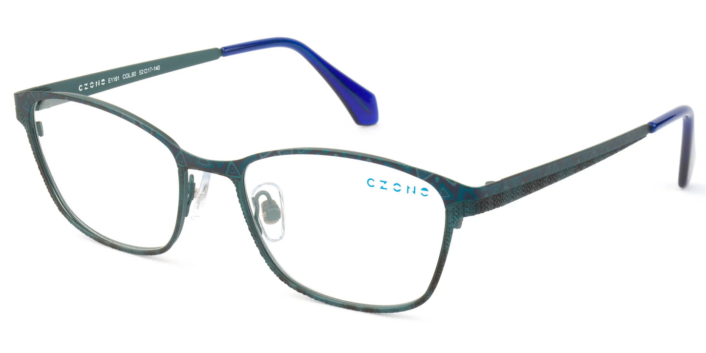 Navy Blue Full Rim Square Eyeglasses E1191