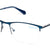 Navy Blue Semi Rim Rectangle Eyeglasses X5216