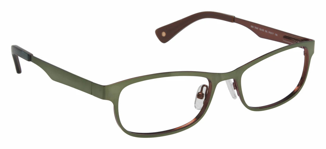 Olive Full Rim Rectangle Eyeglasses LL116