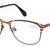 Orange Full Rim Oval Eyeglasses U1204