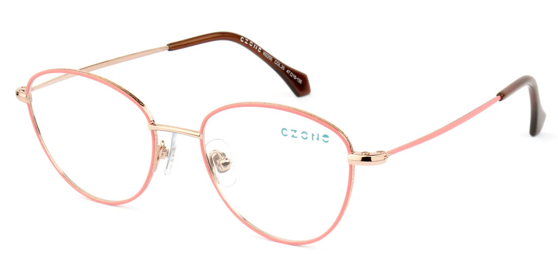 Orange Full Rim Oval Eyeglasses W2255