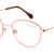 Orange Full Rim Oval Eyeglasses W2255