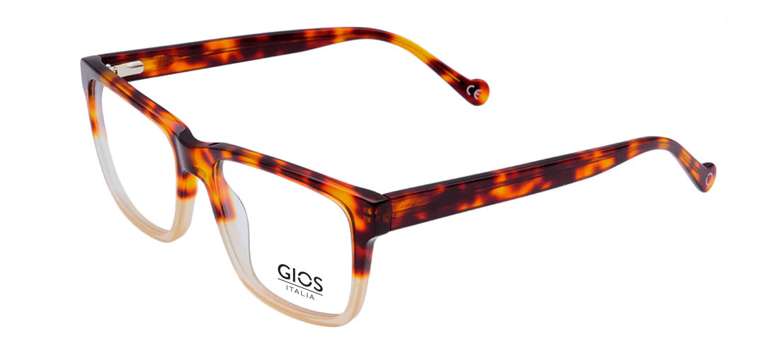 Orange Full Rim Rectangle Eyeglasses GI RF500057