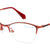 Orange Semi Rimless Cat Eye Eyeglasses X2268