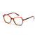 Orange Transparent Full Rim Rectangle Eyeglasses WM50216