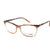 Peach puff Transparent Full Rim Square Eyeglasses WM50017