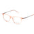 Pink Full Frame Rectangle Eyeglasses CSNY30116