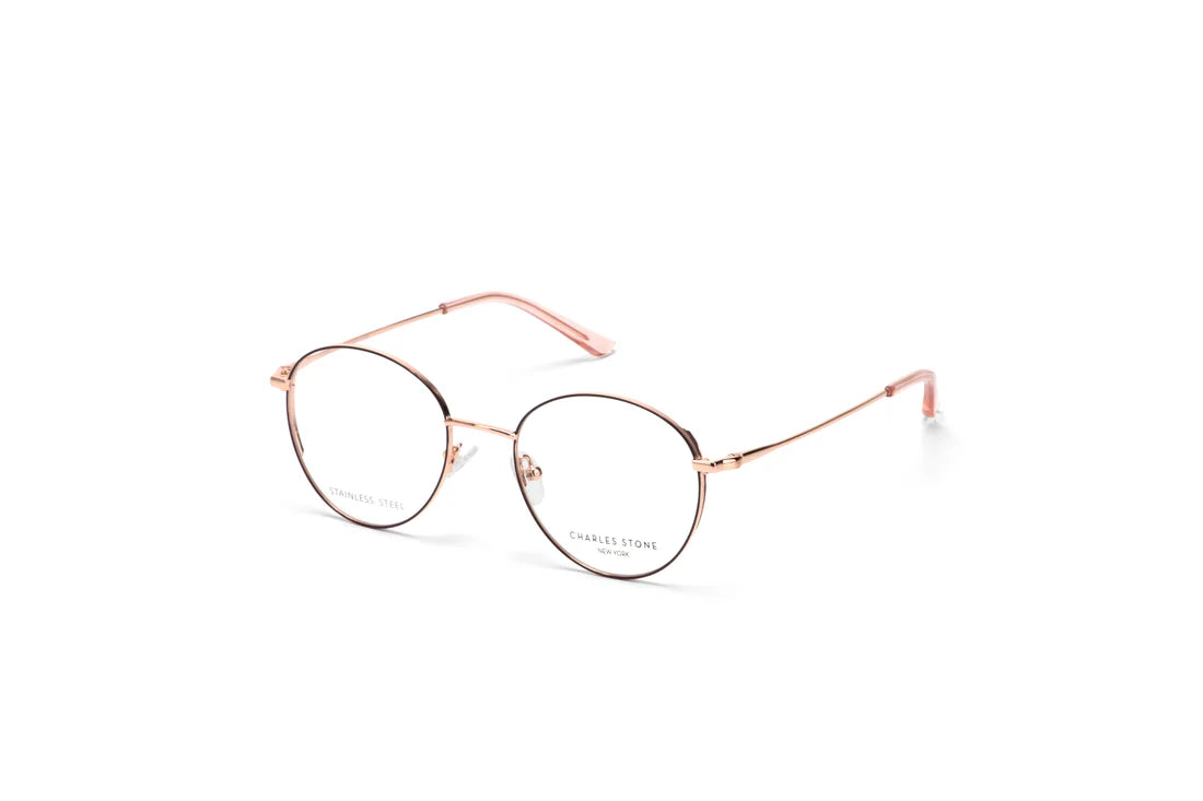 Pink Full Frame Round Eyeglasses CSNY30102