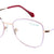 Pink Full Rim Modified Oval Eyeglasses W2254