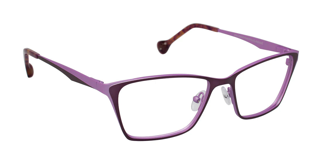 Pink Full Rim Rectangle Eyeglasses LL163
