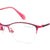 Pink Semi Rimless Cat Eye Eyeglasses X2268