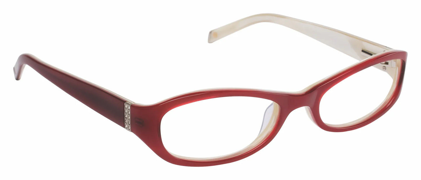 Pink Transparent Full Rim Cat Eye Eyeglasses LL101