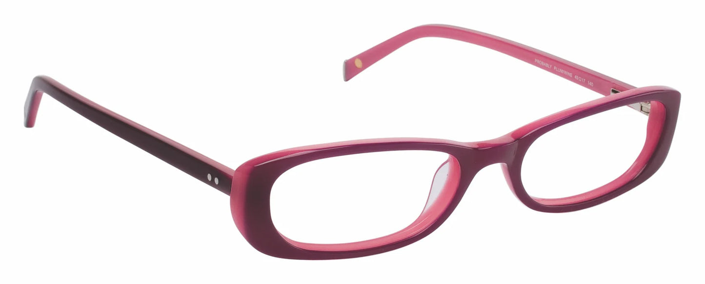 Pink Transparent Full Rim Cat Eye Eyeglasses LL106
