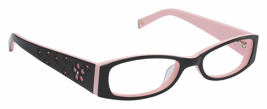 Pink Transparent Full Rim Oval Eyeglasses LL103