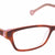 Pink Transparent Full Rim Rectangle Eyeglasses LL132