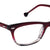 Plum Transparent Full Rim Rectangle Eyeglasses LL144