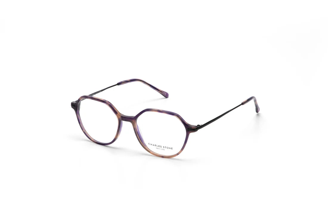 Purple Full Frame Oval Eyeglasses CSNY30082