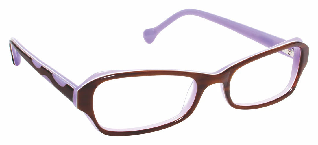 Purple Full Rim Rectangle Eyeglasses LL131