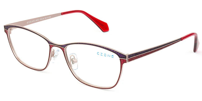 Purple Full Rim Square Eyeglasses A2213