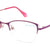Purple Semi Rimless Cat Eye Eyeglasses X2278