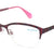 Purple Semi-Rimless Oval Eyeglasses A1177
