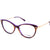 Purple Transparent Full Rim Oval Eyeglasses WM50116