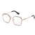 Red Full Frame Rectangle Eyeglasses CSNY30111
