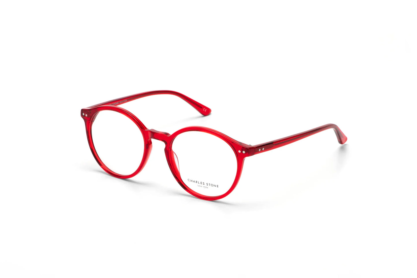 Red Full Frame Round Eyeglasses CSNY30118