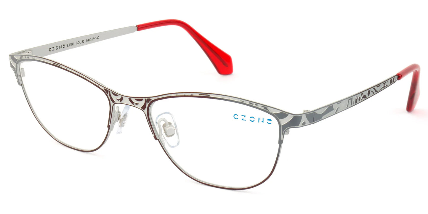 Red Full Rim Cat Eye Eyeglasses E1190