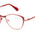 Red Full Rim Cat Eye Eyeglasses W3219