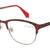 Red Full Rim Oval Eyeglasses A1178