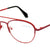 Red Full Rim Oval Eyeglasses A3209