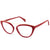 Red Full Rim Oval Eyeglasses BLCHARLEY