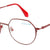 Red Full Rim Oval Eyeglasses M1214