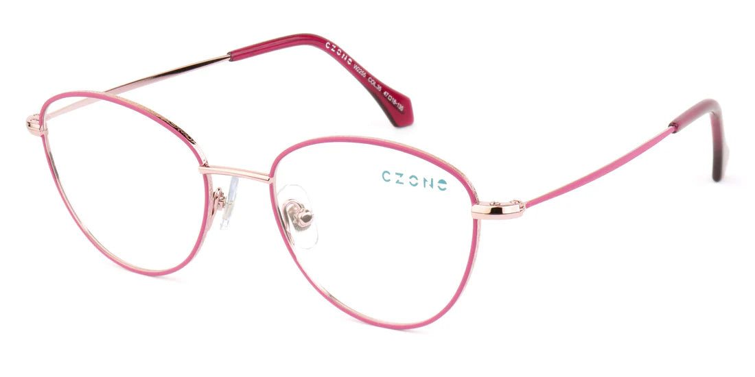 Red Full Rim Oval Eyeglasses W2255