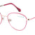 Red Full Rim Oval Eyeglasses W2255