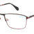 Red Full Rim Rectangle Eyeglasses W3220