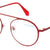 Red Full Rim Round Eyeglasses E1193