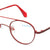 Red Full Rim Round Eyeglasses E1194