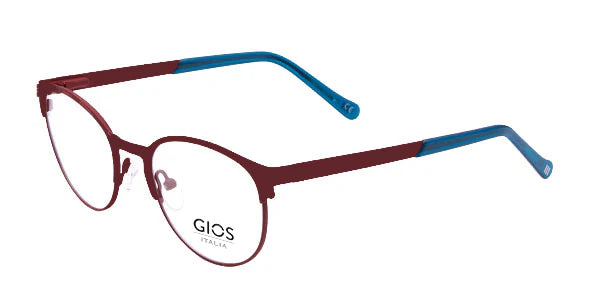 Red Full Rim Round Eyeglasses GI LP100049