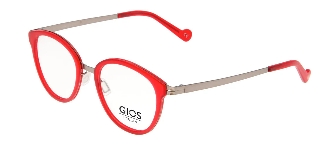 Red Full Rim Round Eyeglasses GI SN200025