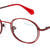 Red Full Rim Round Eyeglasses Q2242