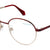 Red Full Rim Round Eyeglasses U2229