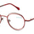 Red Full Rim Round Eyeglasses W2260
