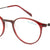 Red Full Rim Round Eyeglasses W3222