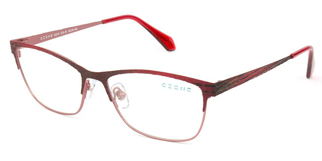 Red Full Rim Square Eyeglasses A2215