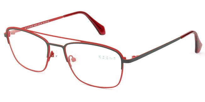 Red Full Rim Square Eyeglasses A3210